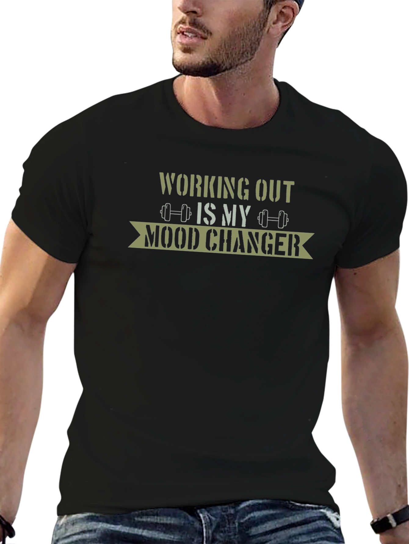 Workout Mood Changer Tee - Gym Motivation Apparel