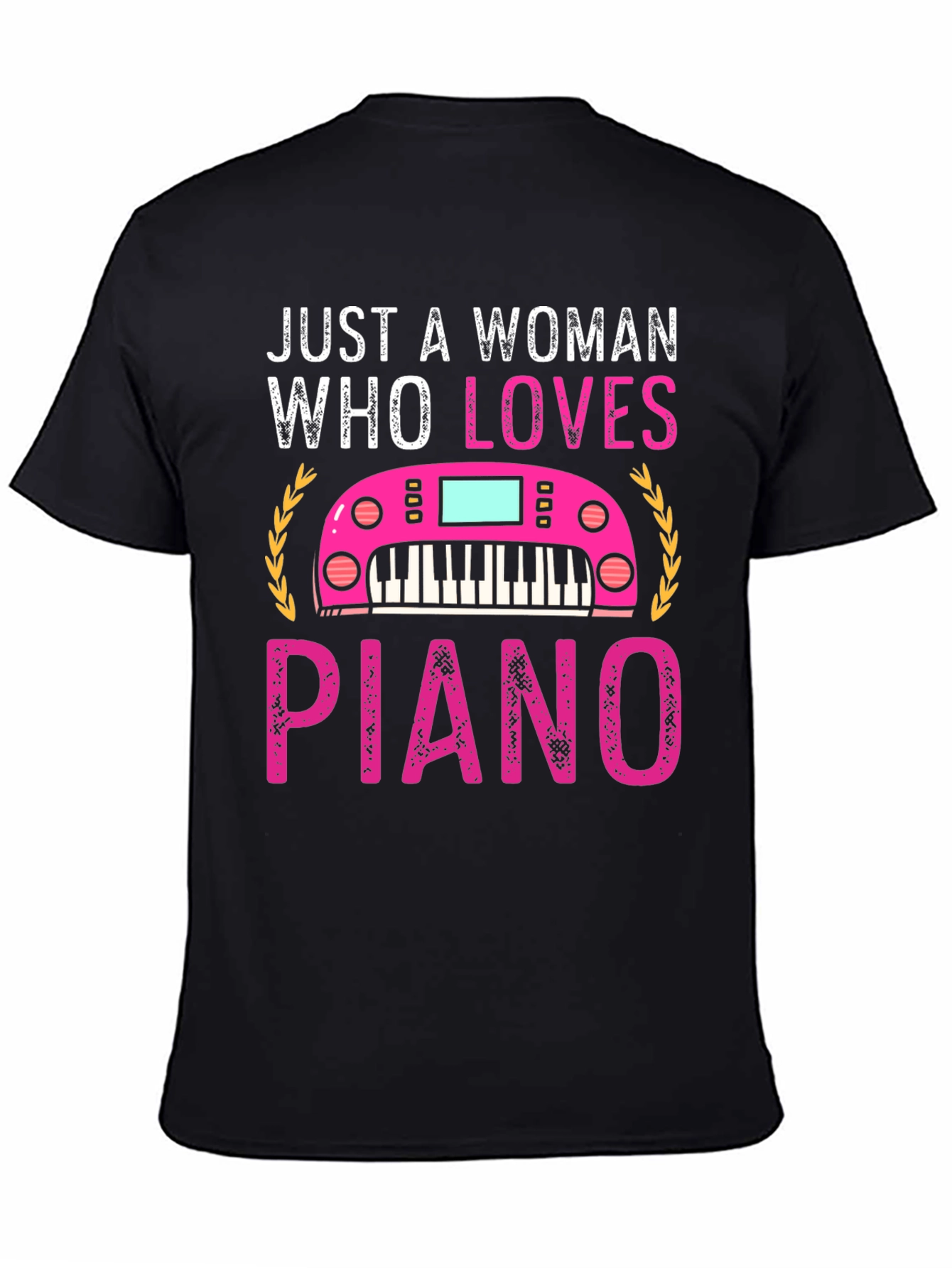 Just A Woman Who Loves Piano T-Shirt