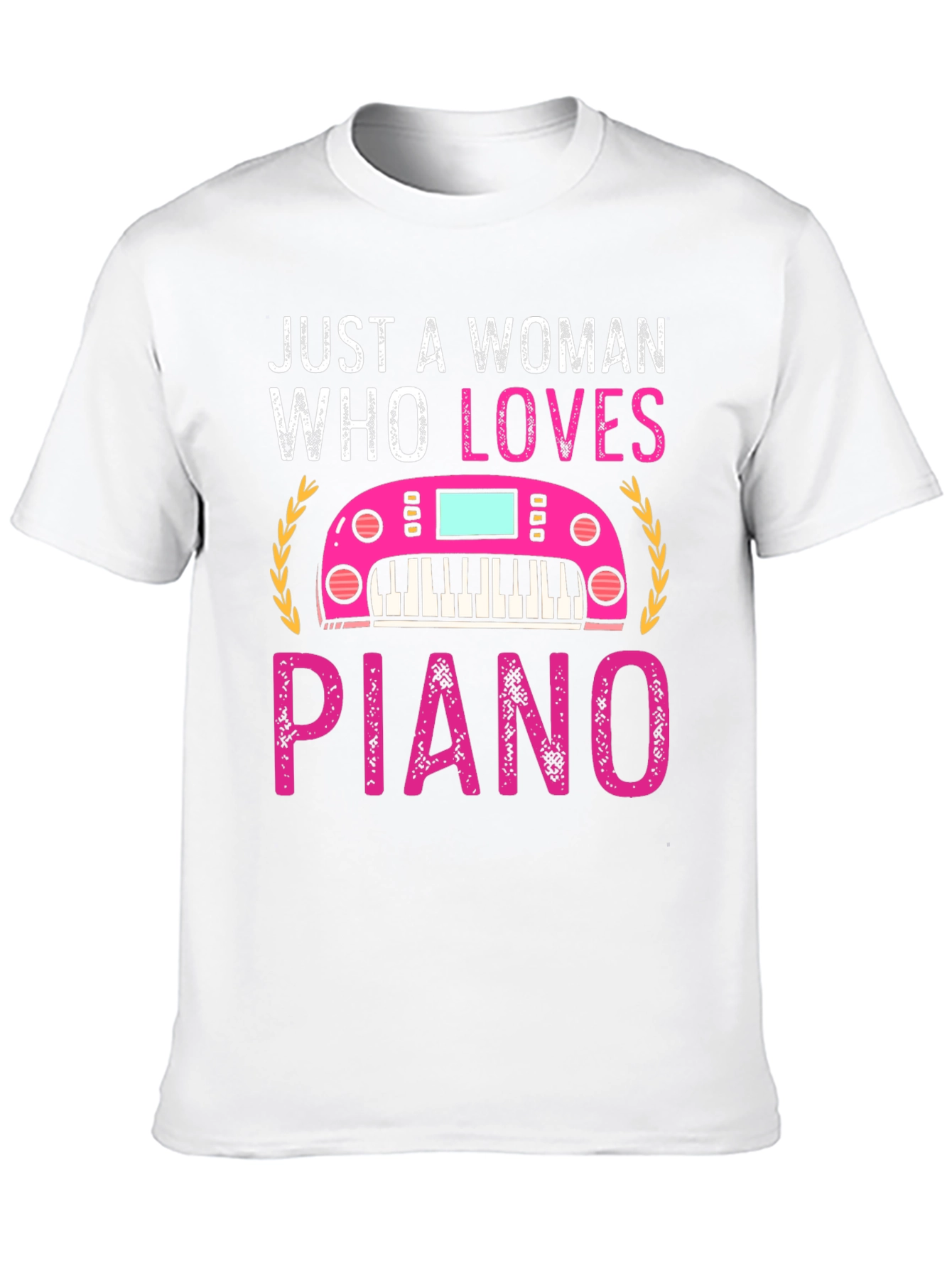 Just A Woman Who Loves Piano T-Shirt