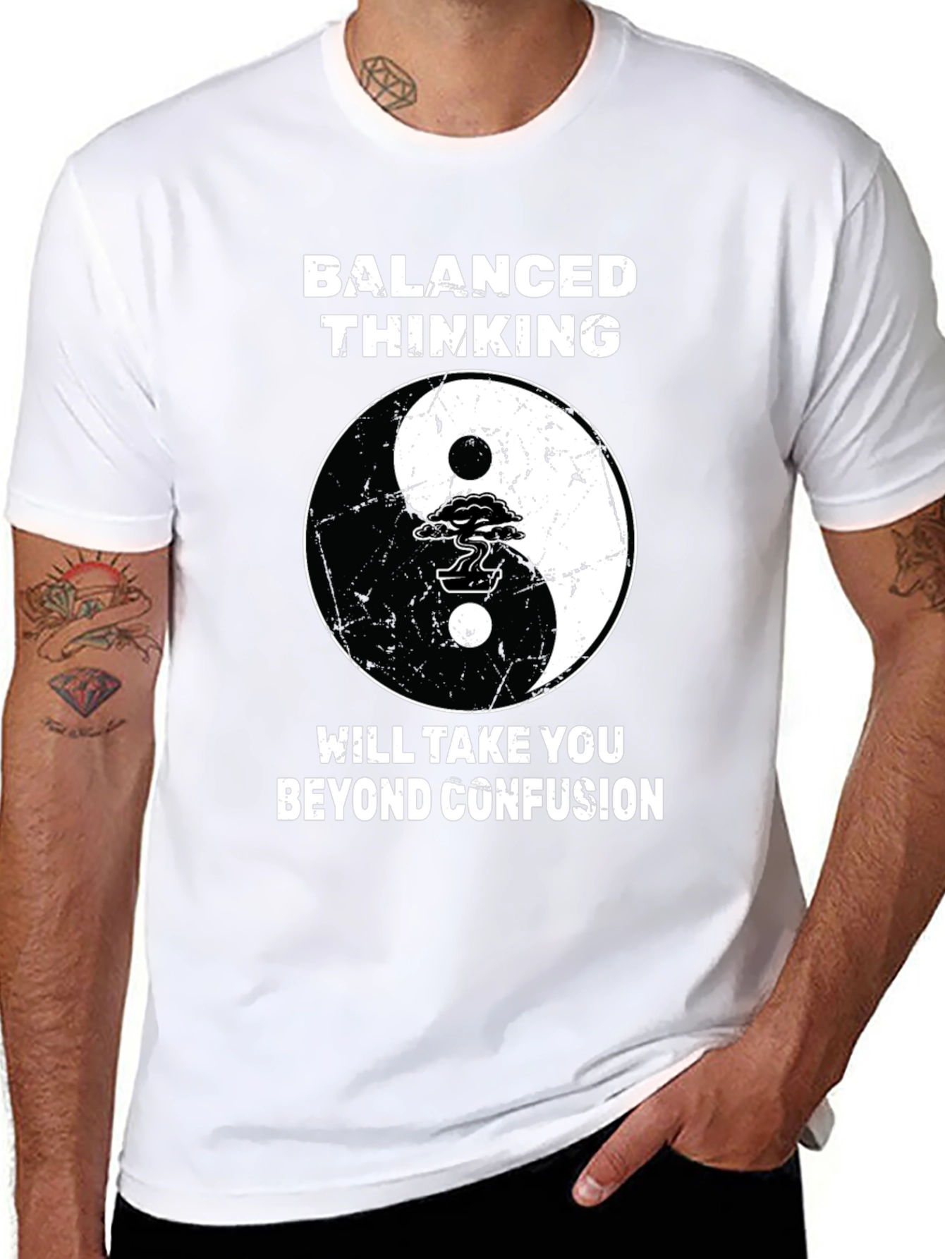 Balanced Thinking Yin Yang T-Shirt
