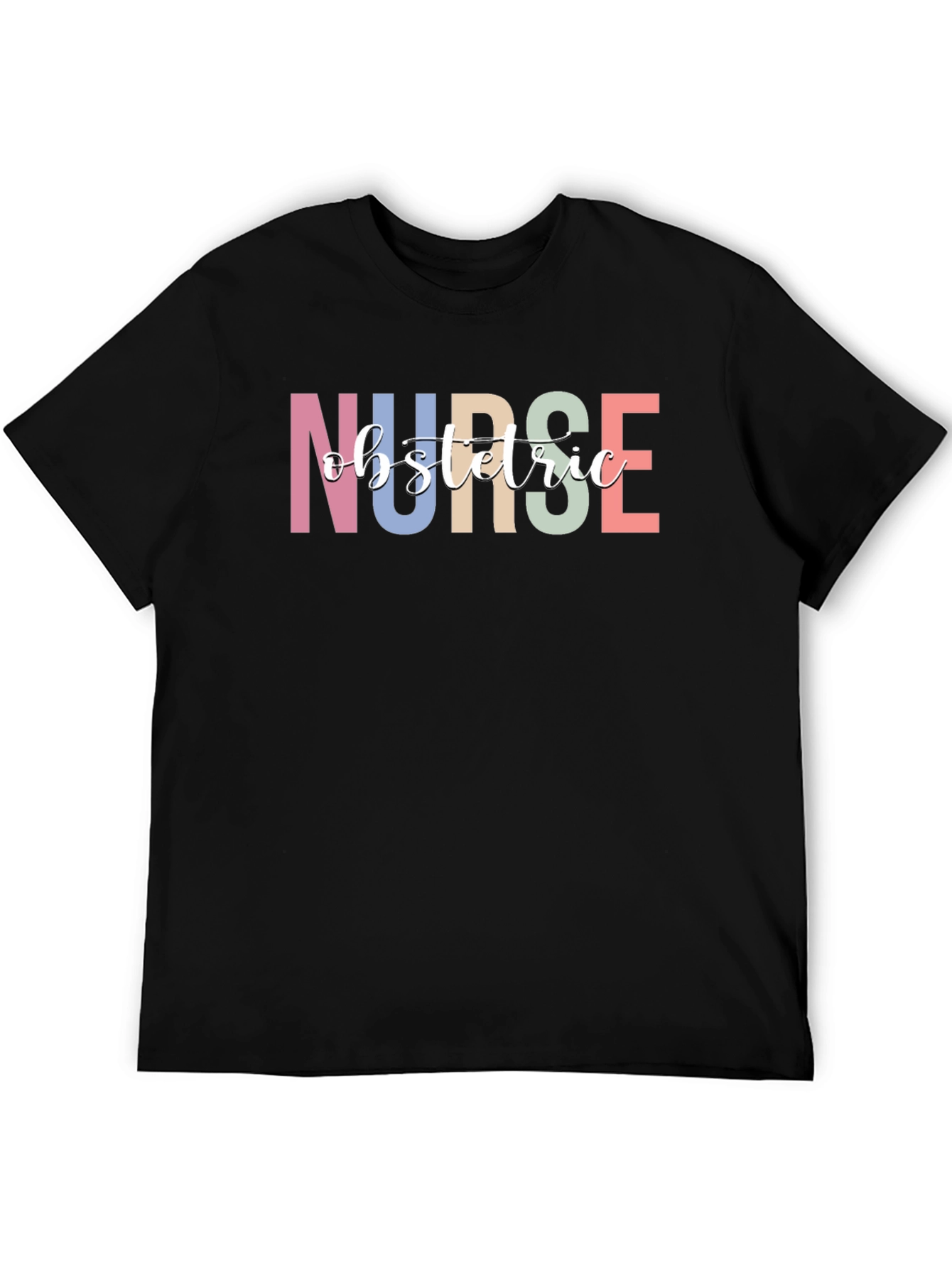 Obstetric Nurse Graphic Tee - Black T-Shirt