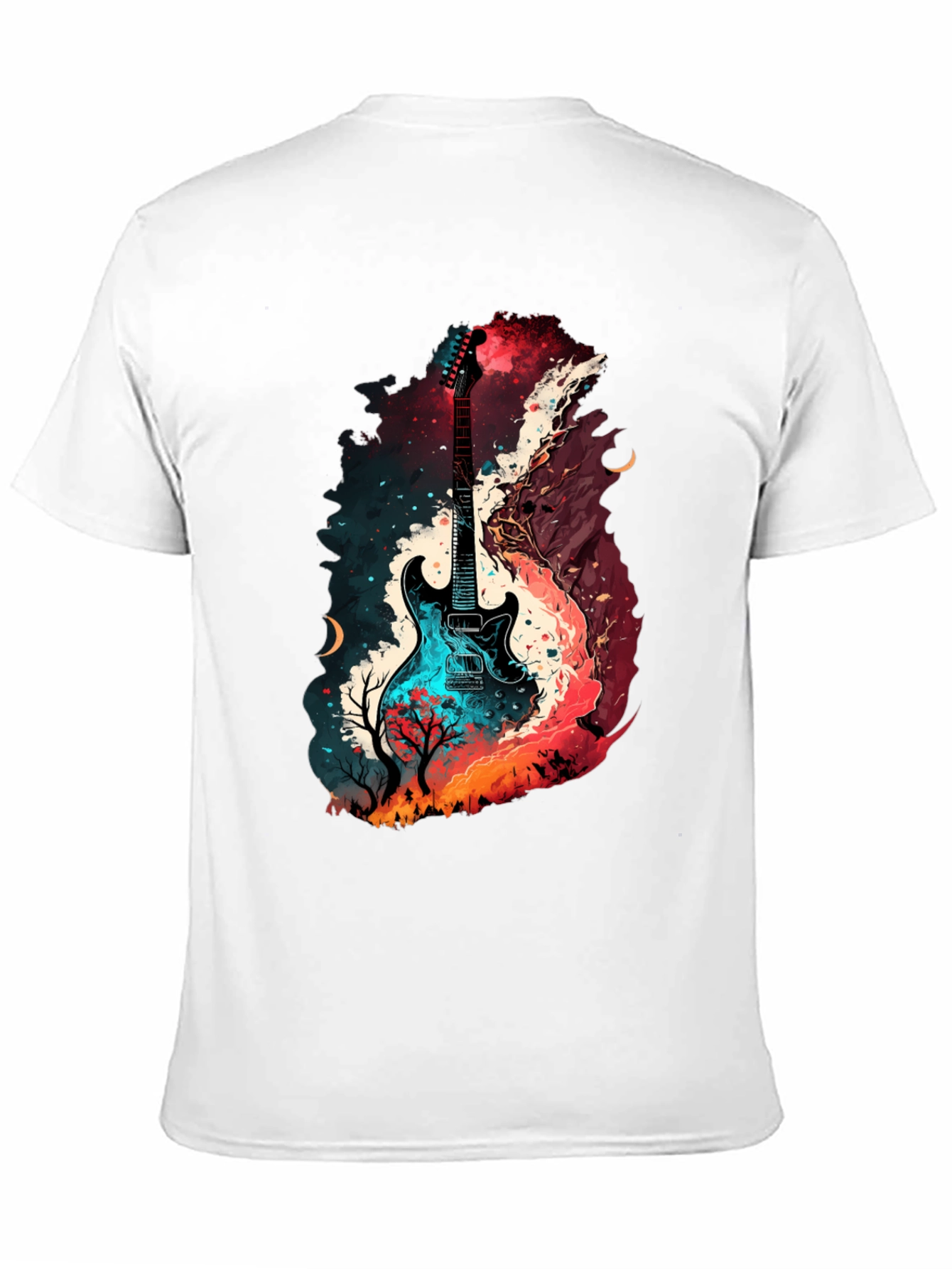 Guitar Landscape Graphic T-Shirt