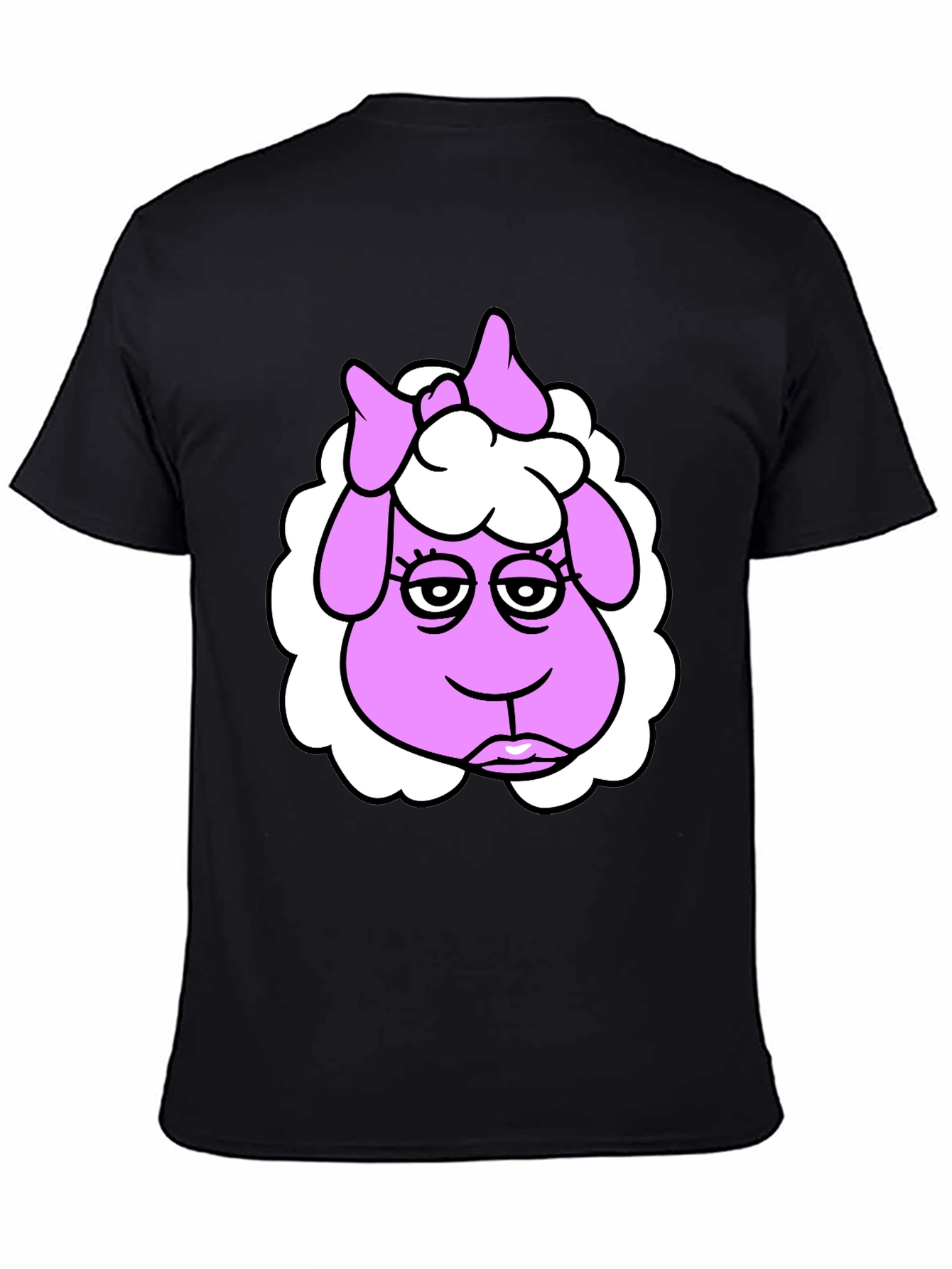 Cartoon Sheep Graphic T-Shirt - Quirky & Fun Design