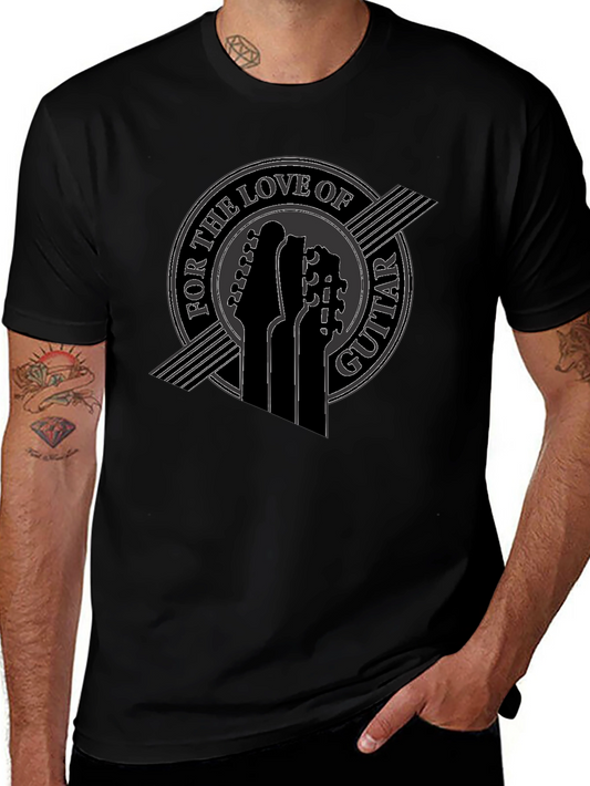 Guitar Love Tee - Black Graphic T-Shirt