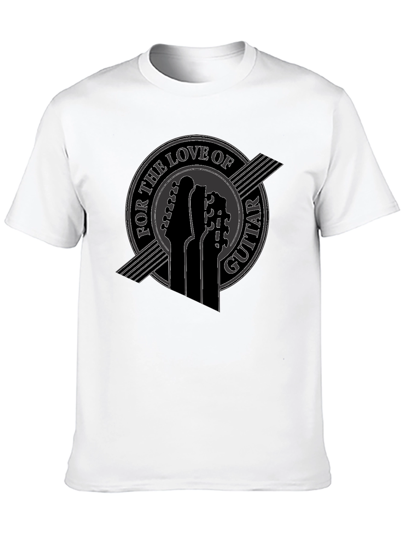Guitar Love Tee - Black Graphic T-Shirt