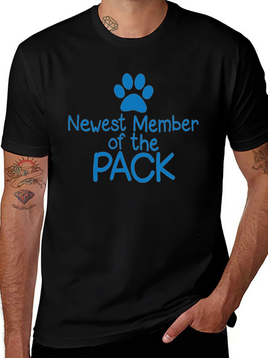 Newest Member of the Pack T-Shirt - Cute Dog Paw