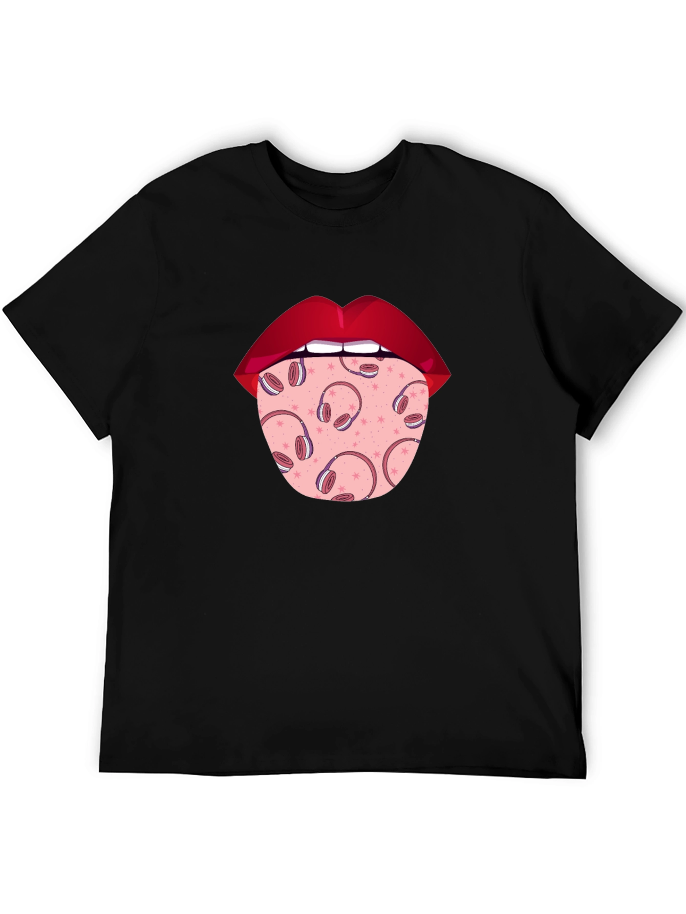 Statement Tongue T-Shirt - Music Lover