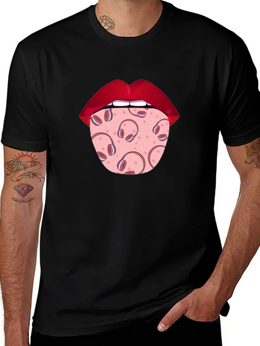 Statement Tongue T-Shirt - Music Lover