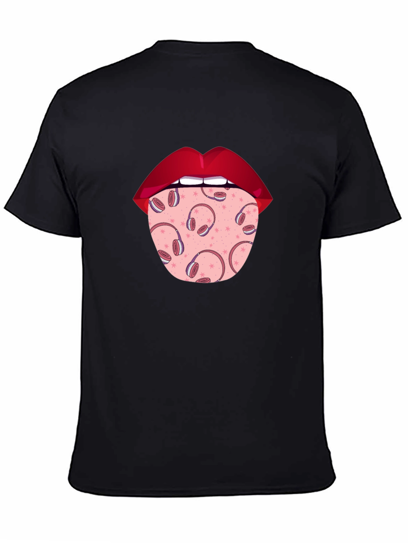 Statement Tongue T-Shirt - Music Lover
