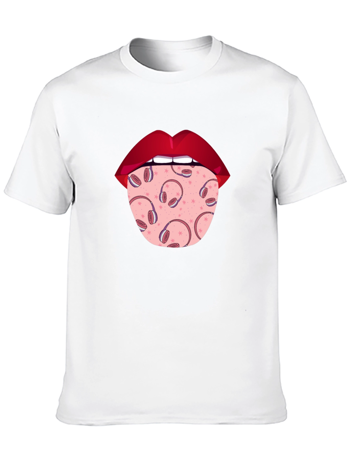 Statement Tongue T-Shirt - Music Lover