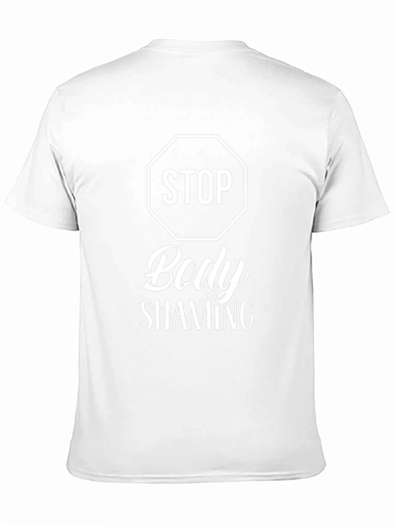 Stop Body Shaming Graphic T-Shirt - Black
