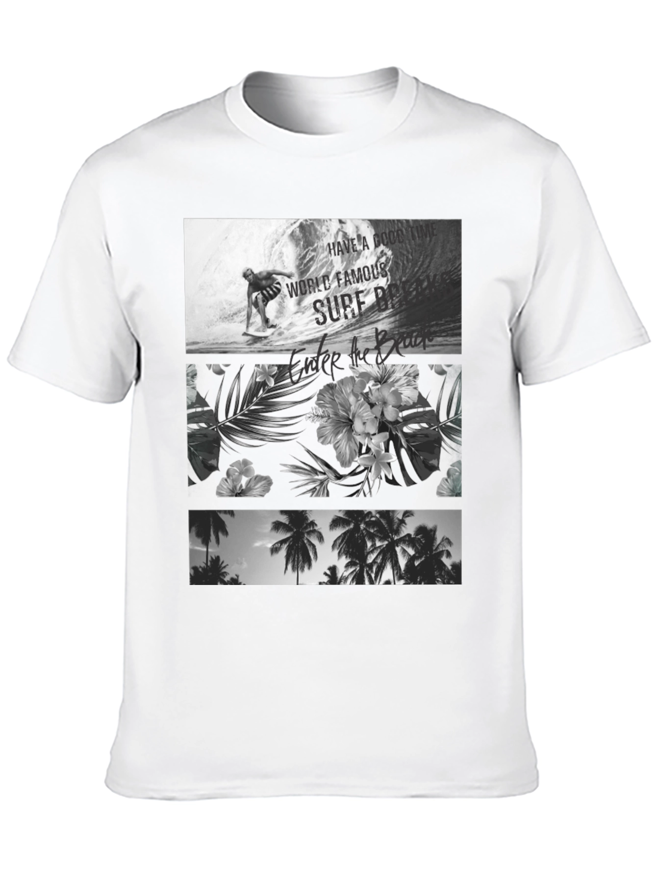 Black Surf Scene Graphic Tee