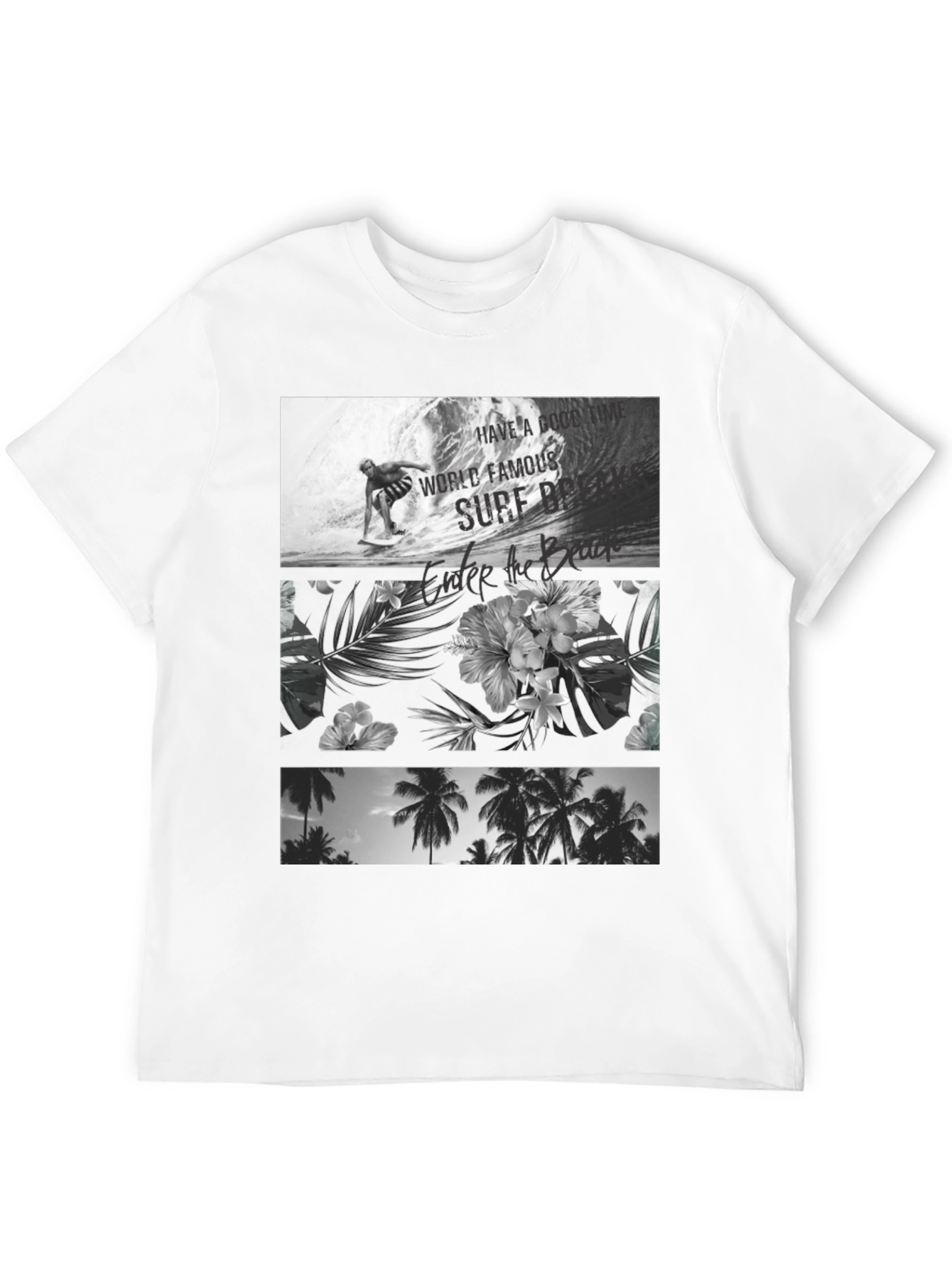 Black Surf Scene Graphic Tee