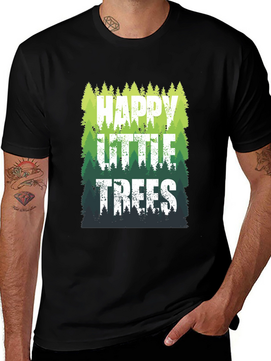 Happy Little Trees Graphic T-Shirt
