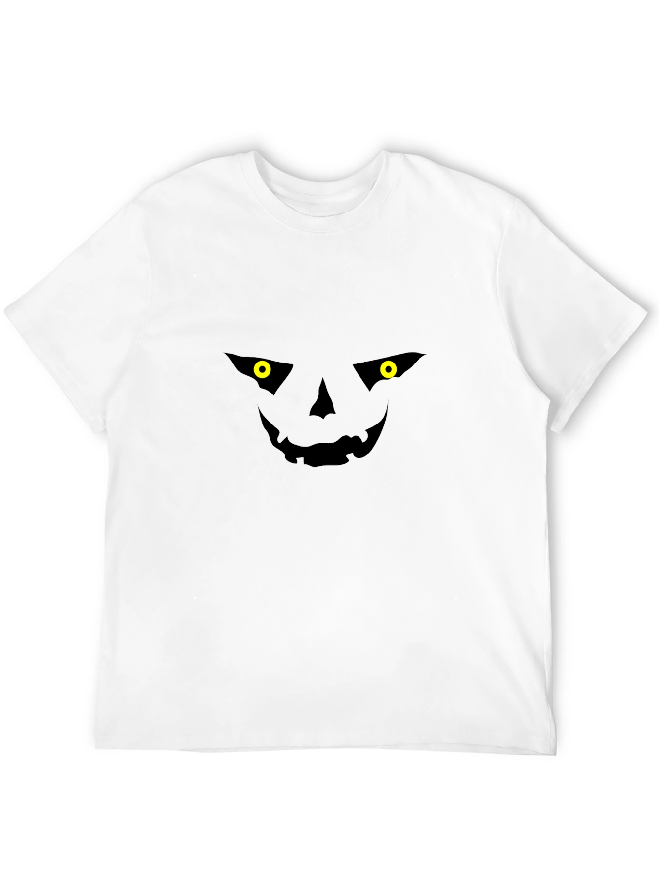 Spooky Jack-o-Lantern Face Black T-Shirt