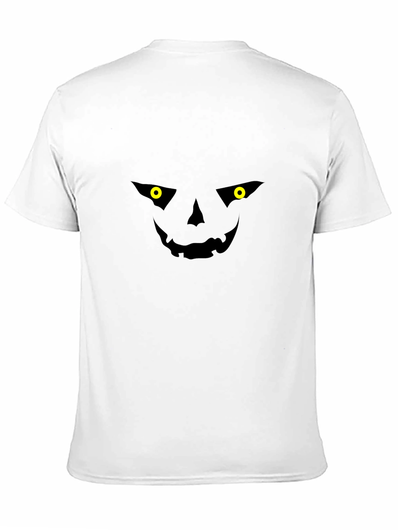 Spooky Jack-o-Lantern Face Black T-Shirt