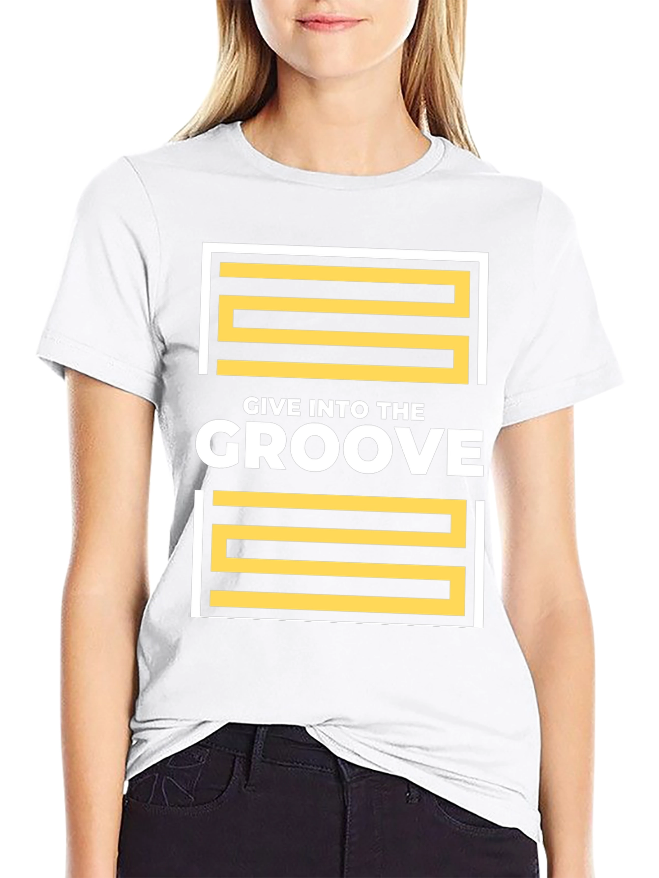 Give Into The Groove Black T-Shirt