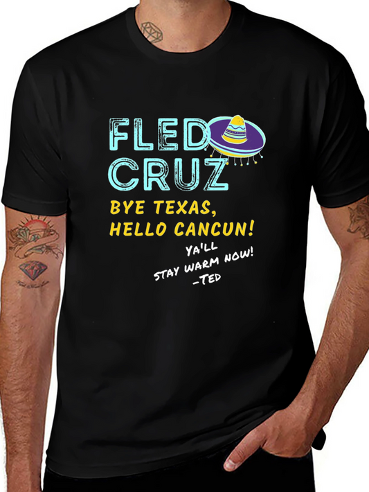 Fled Cruz Black Graphic T-Shirt