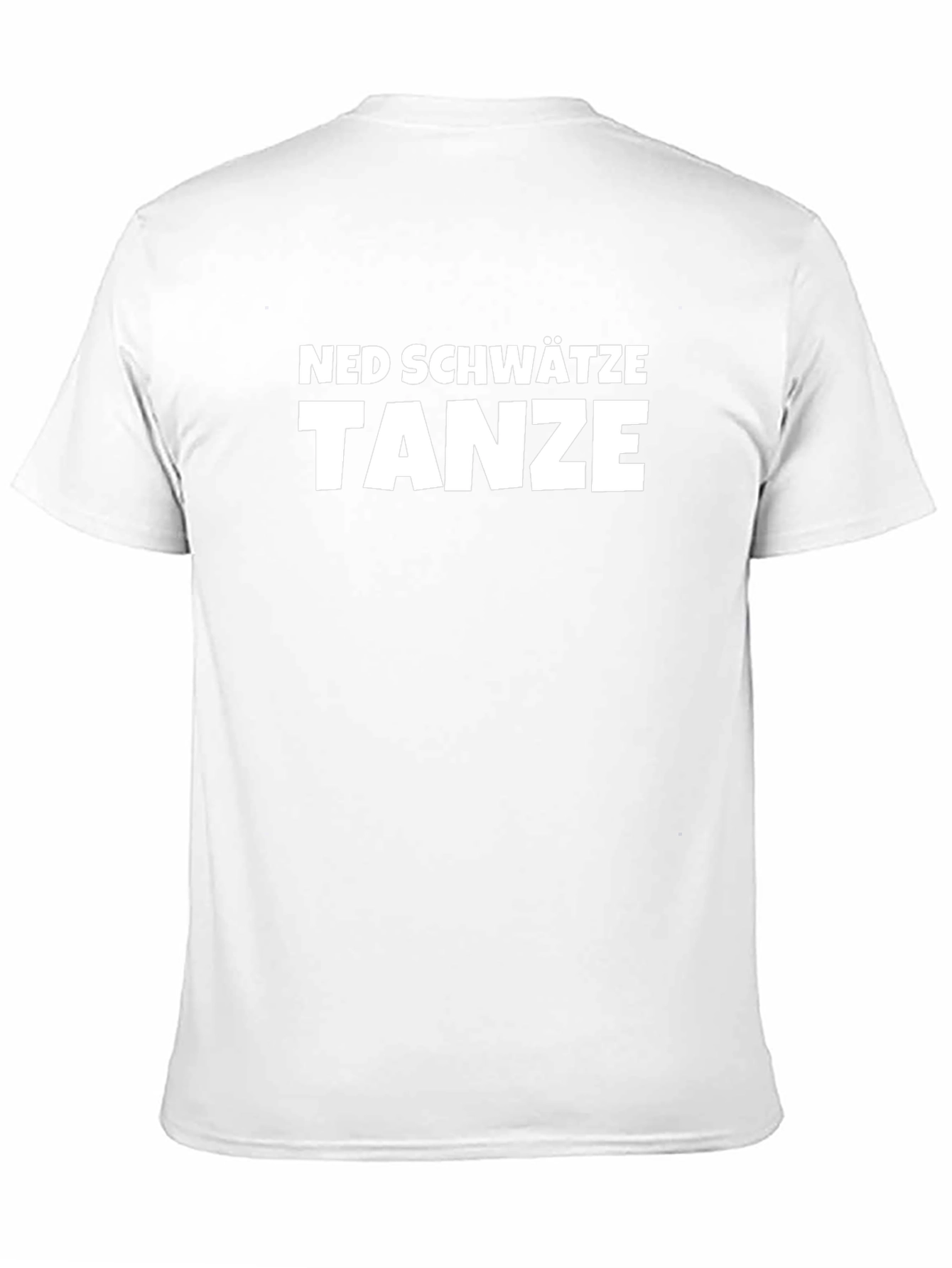 Ned Schwätze Tanze T-Shirt - Black Cotton Blend Tee