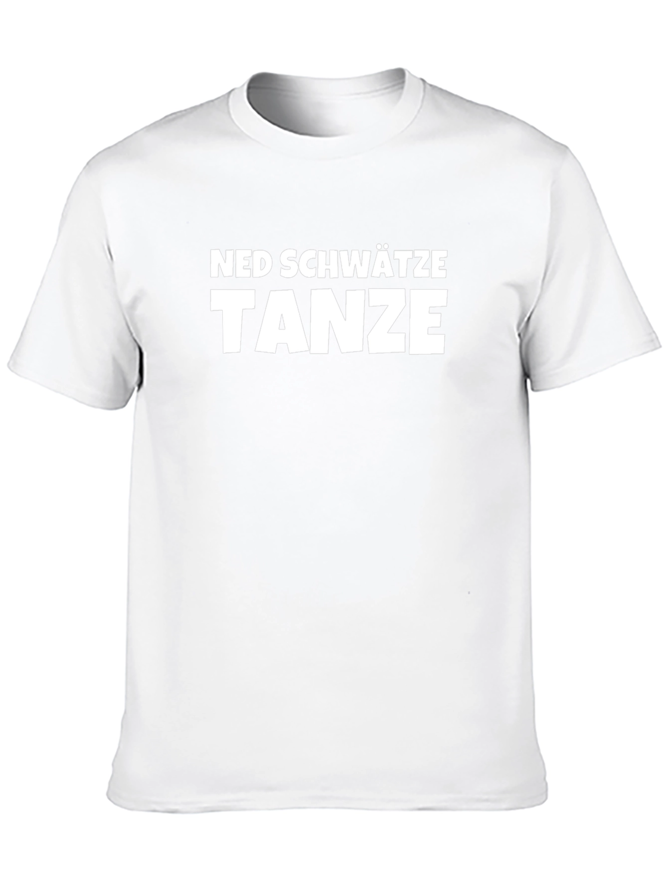 Ned Schwätze Tanze T-Shirt - Black Cotton Blend Tee