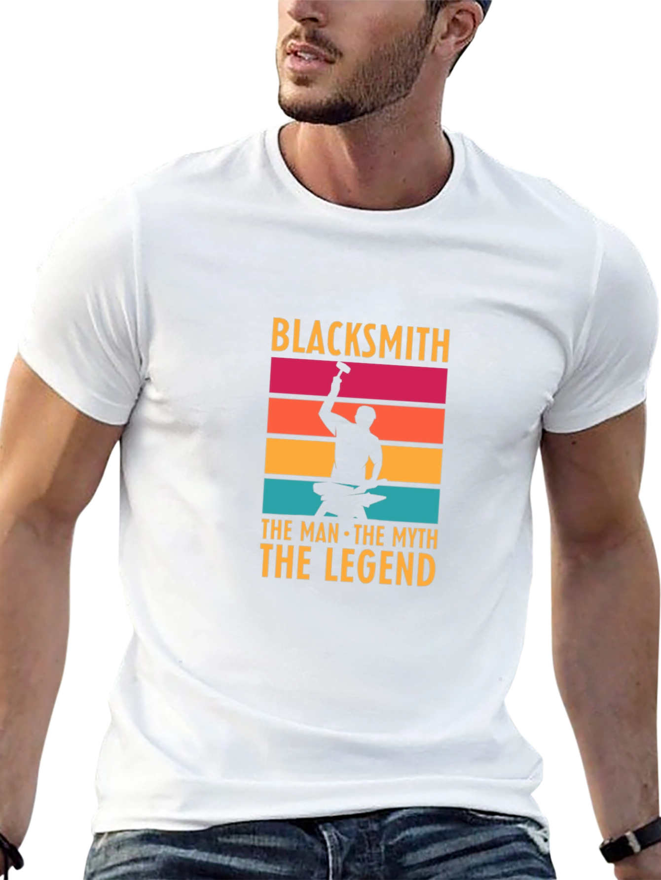 Blacksmith Man Myth Legend Graphic Tee