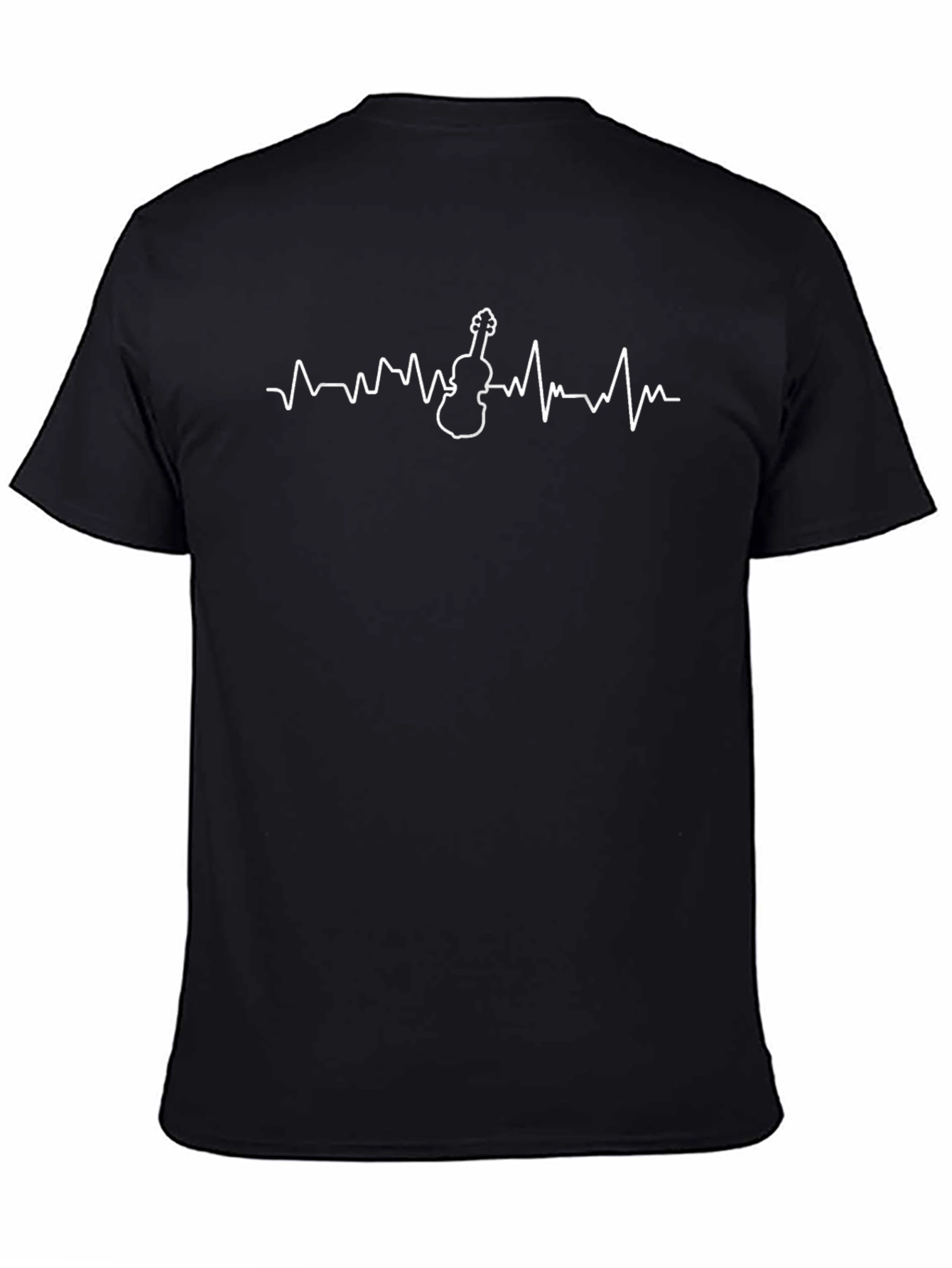 Violin Heartbeat Graphic Tee - Musician T-Shirt