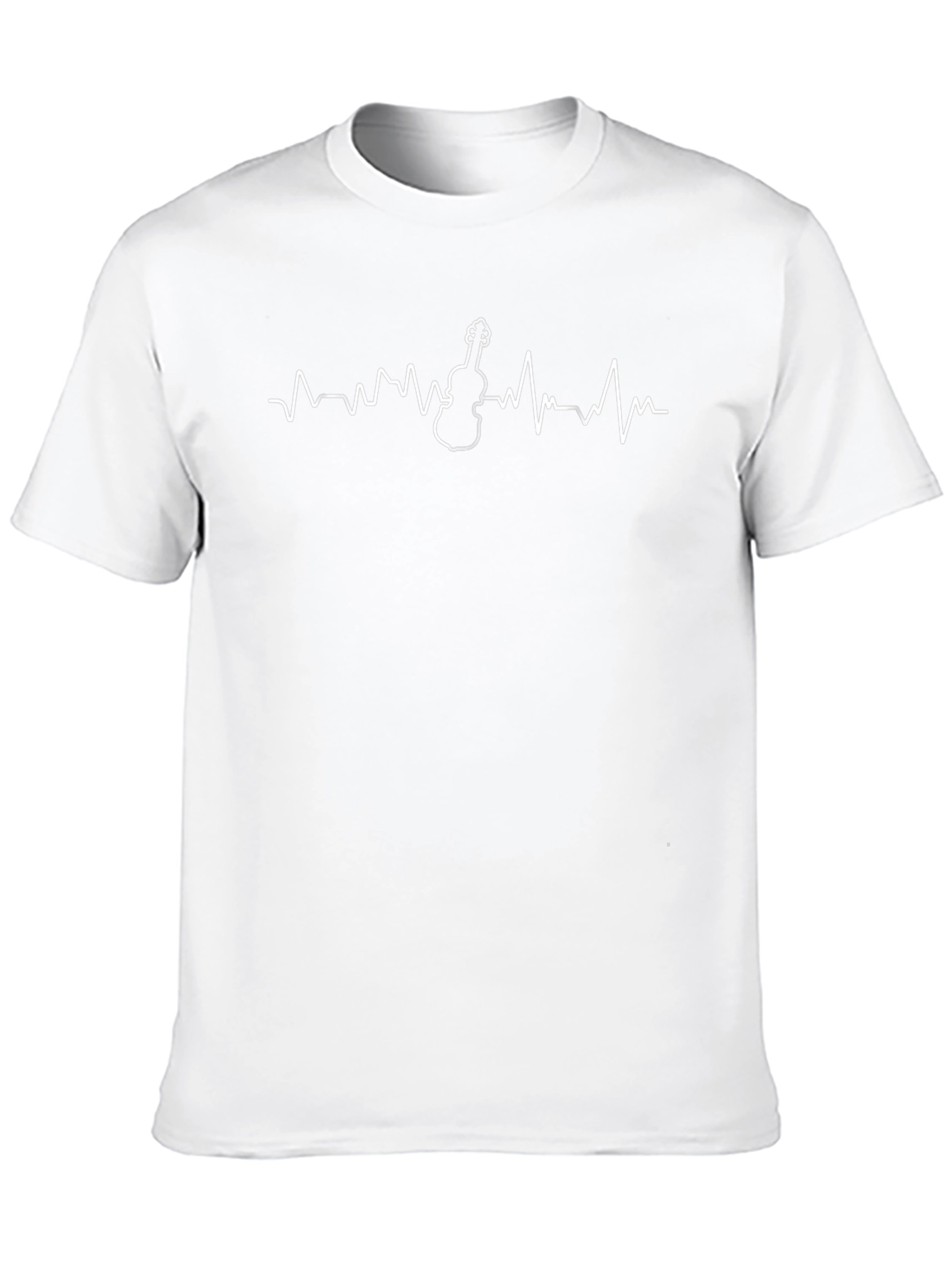 Violin Heartbeat Graphic Tee - Musician T-Shirt