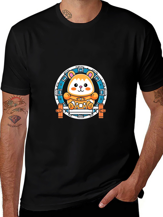Hamster Wheel Graphic Tee - Black