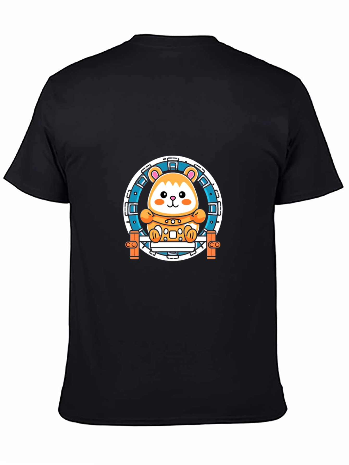 Hamster Wheel Graphic Tee - Black
