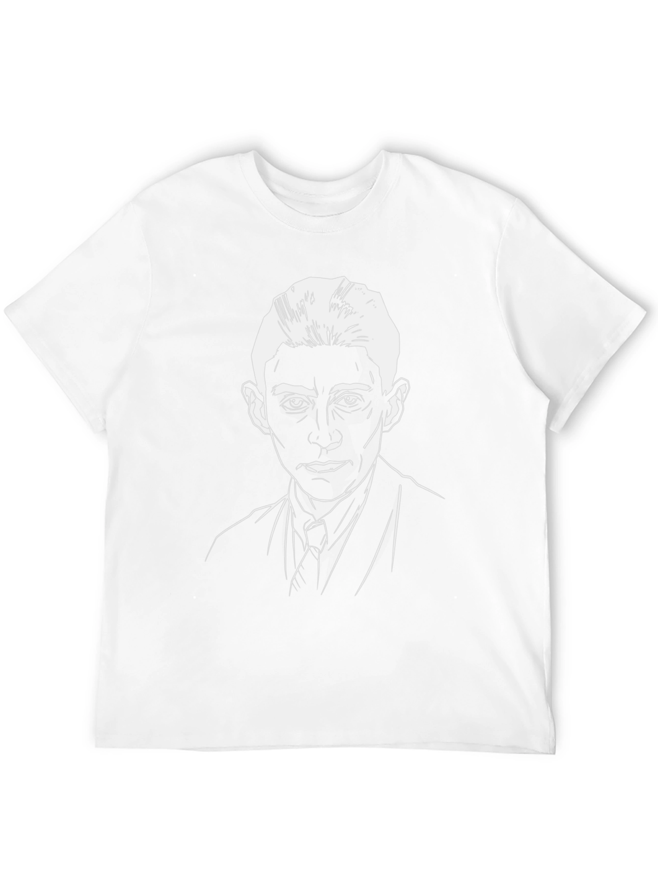 Kafka Portrait Graphic T-Shirt - Black