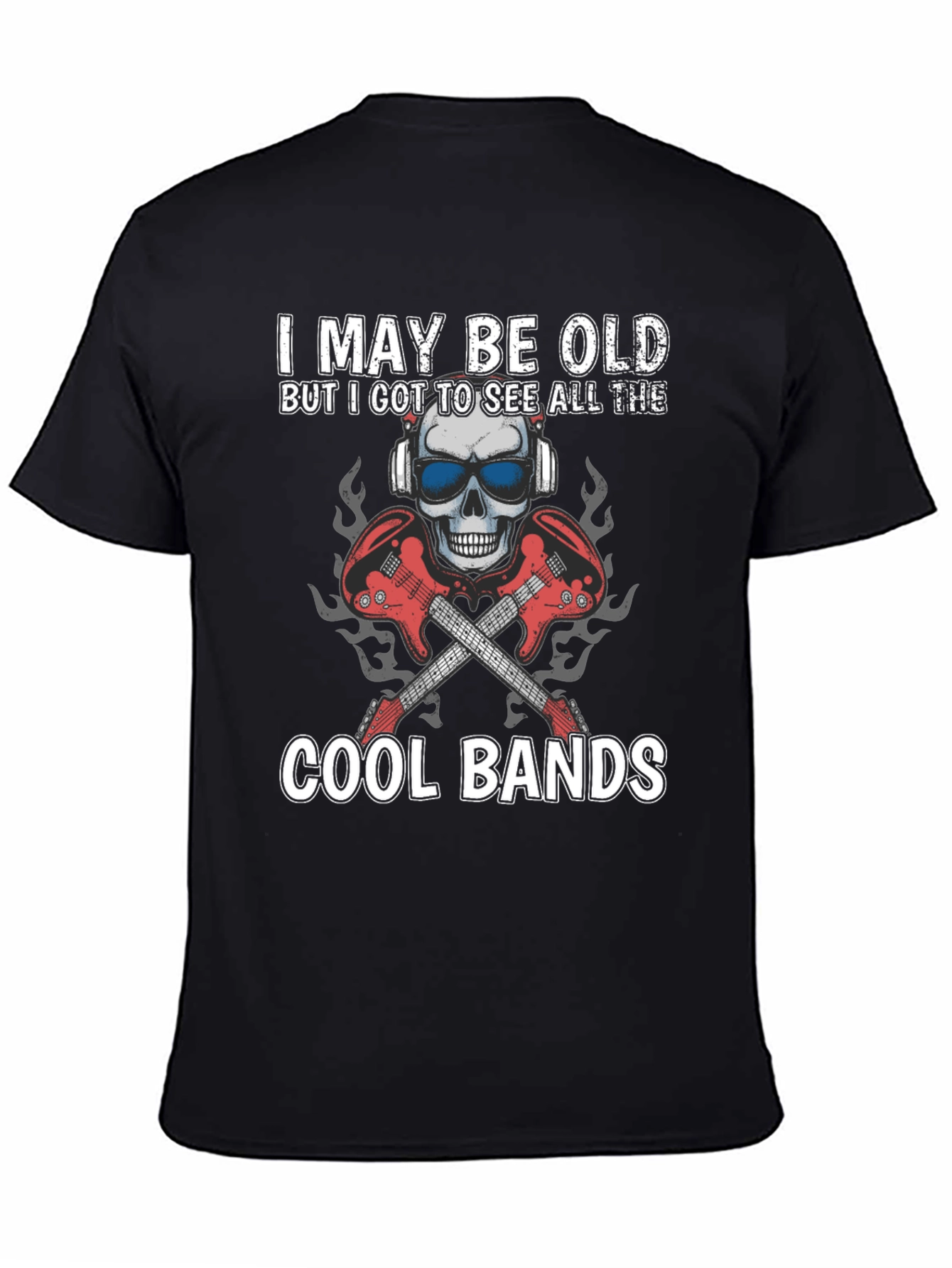 I May Be Old Cool Bands Graphic Tee