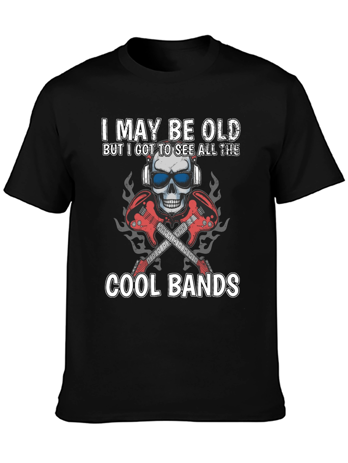 I May Be Old Cool Bands Graphic Tee
