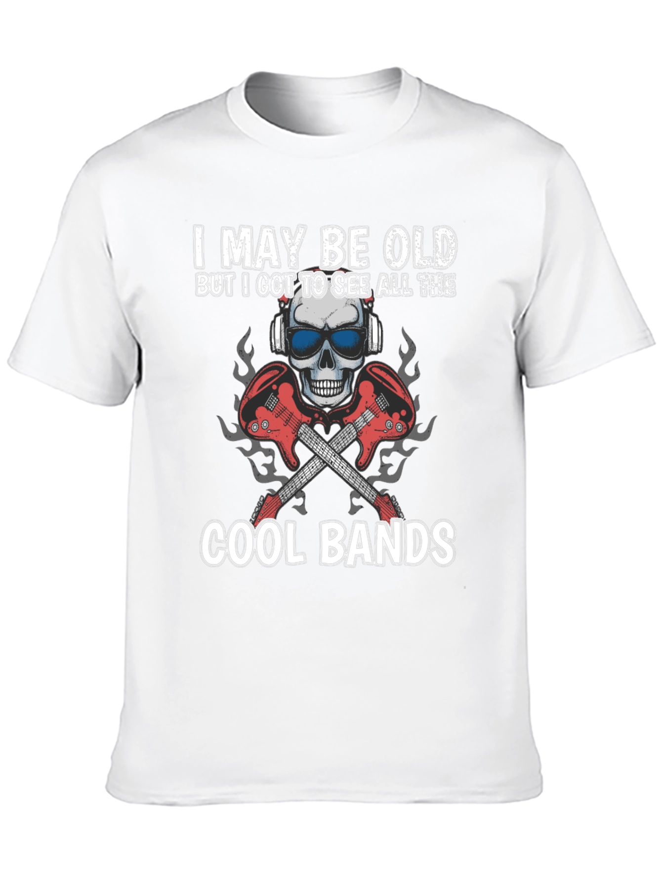 I May Be Old Cool Bands Graphic Tee