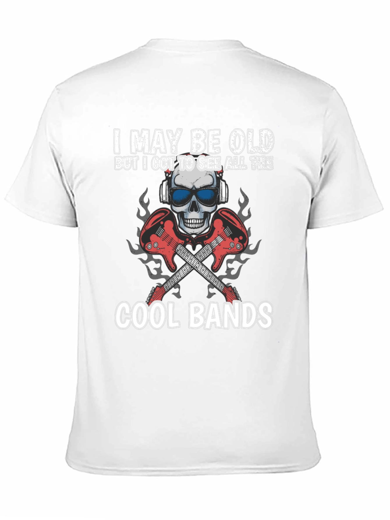 I May Be Old Cool Bands Graphic Tee