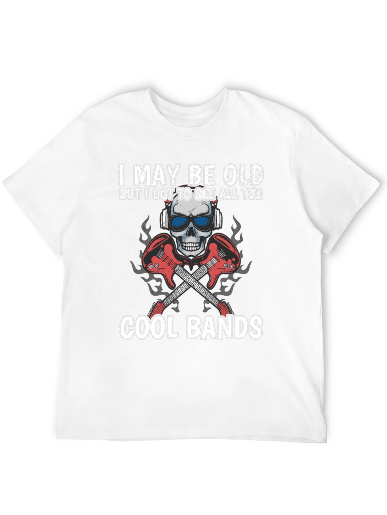 I May Be Old Cool Bands Graphic Tee