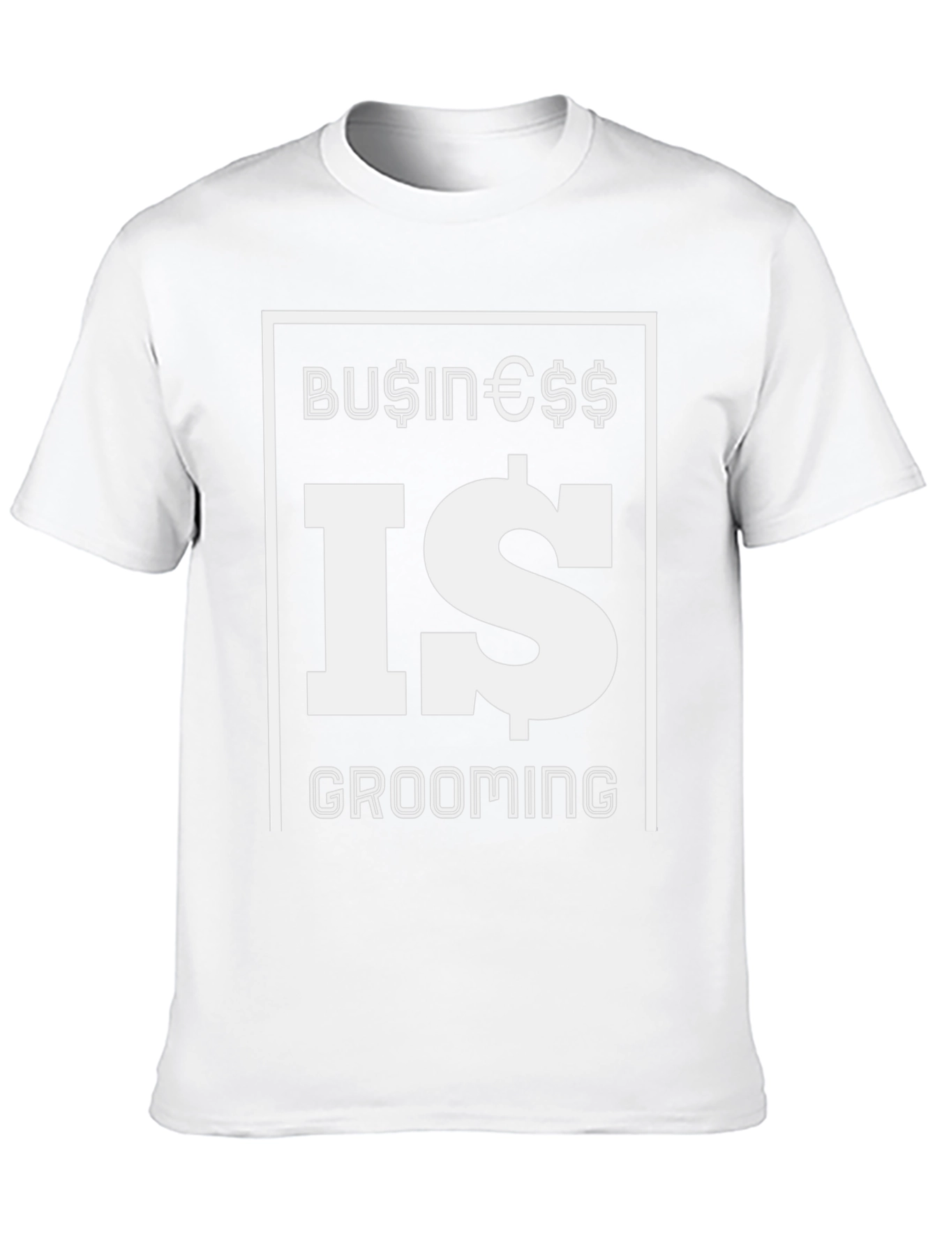 Business Is Grooming Graphic Tee - Stylish Black T-Shirt