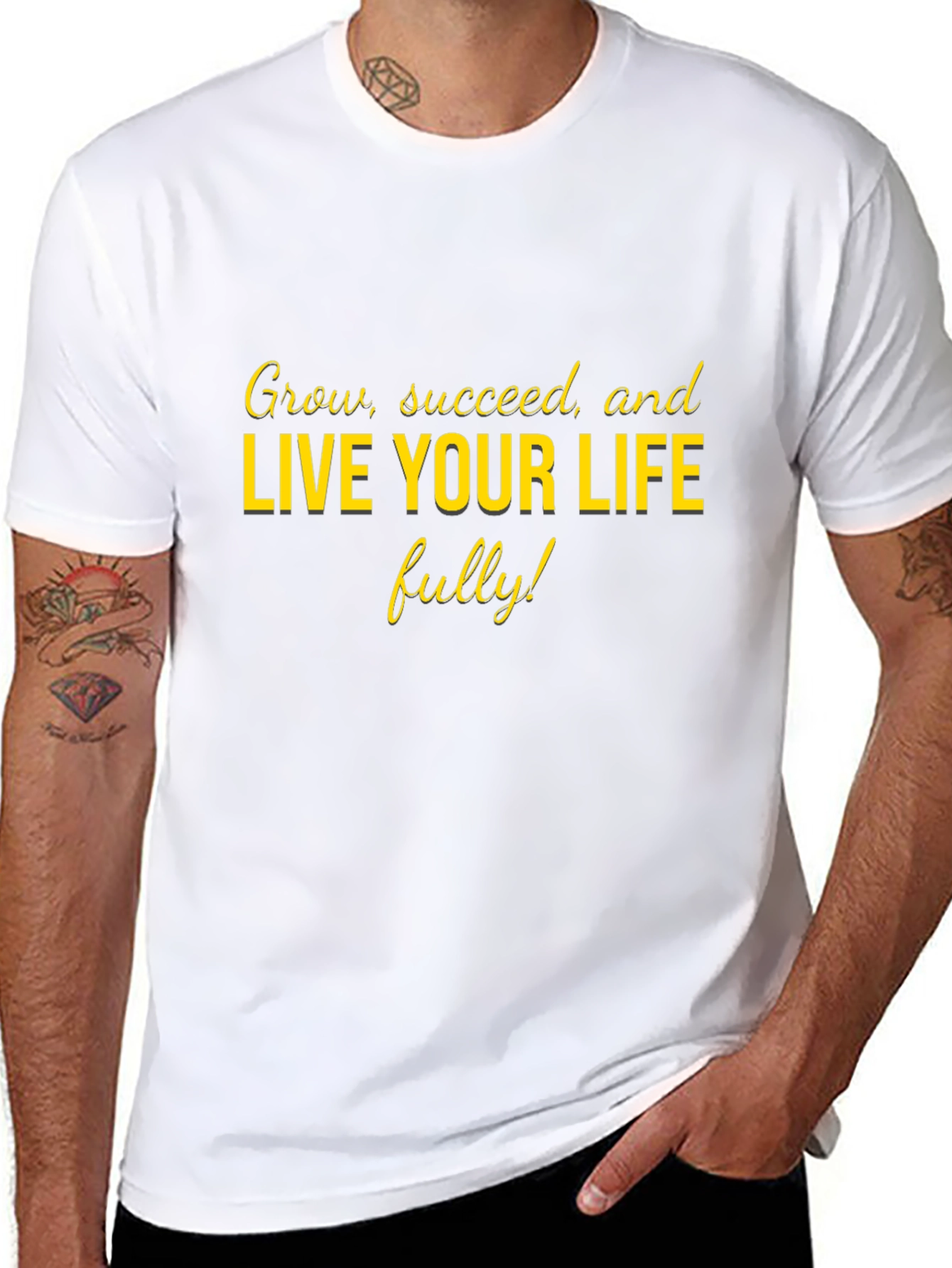 Motivational Live Your Life Graphic Tee