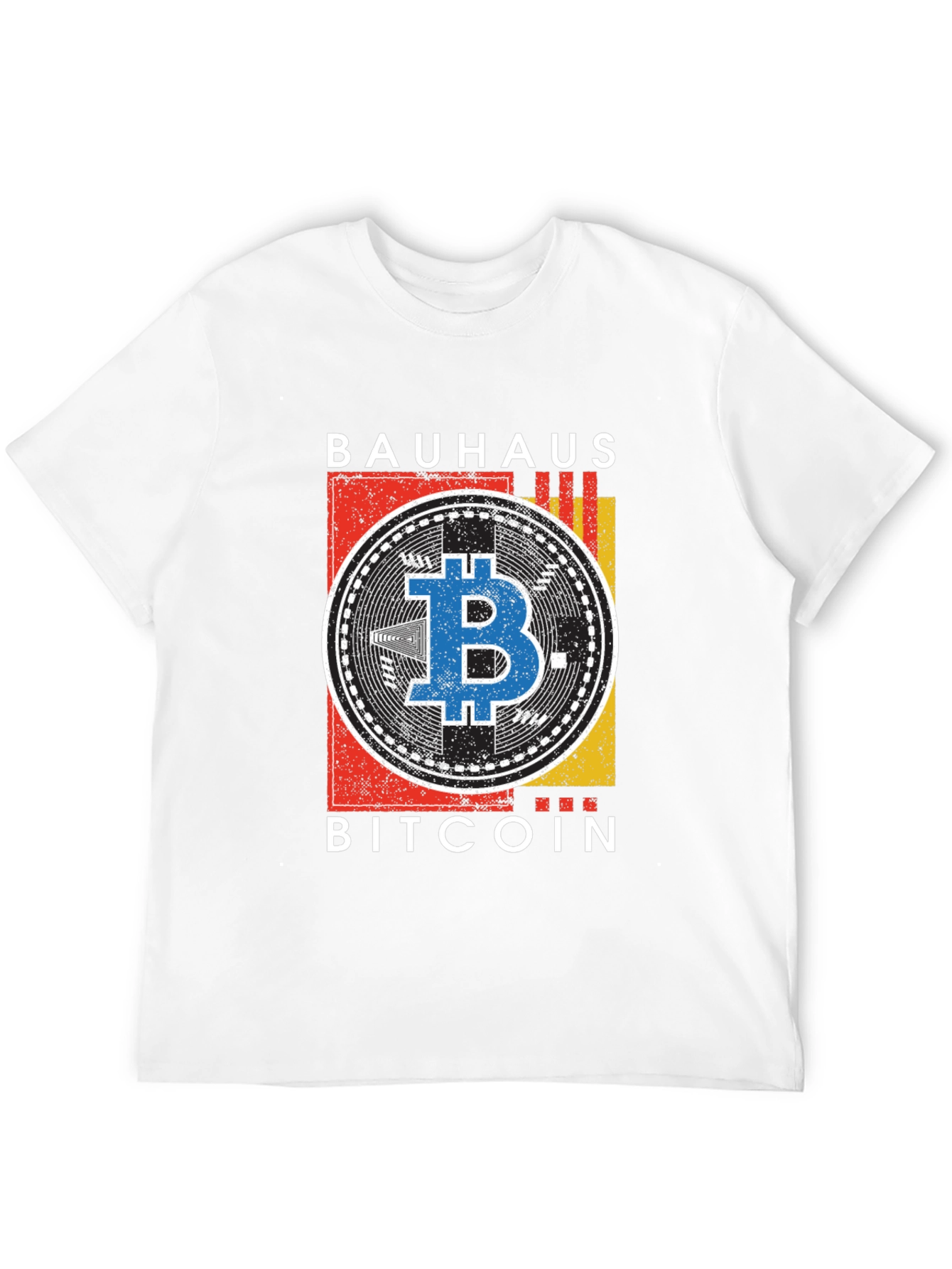 Bauhaus Bitcoin Graphic T-Shirt - Modern Crypto Tee