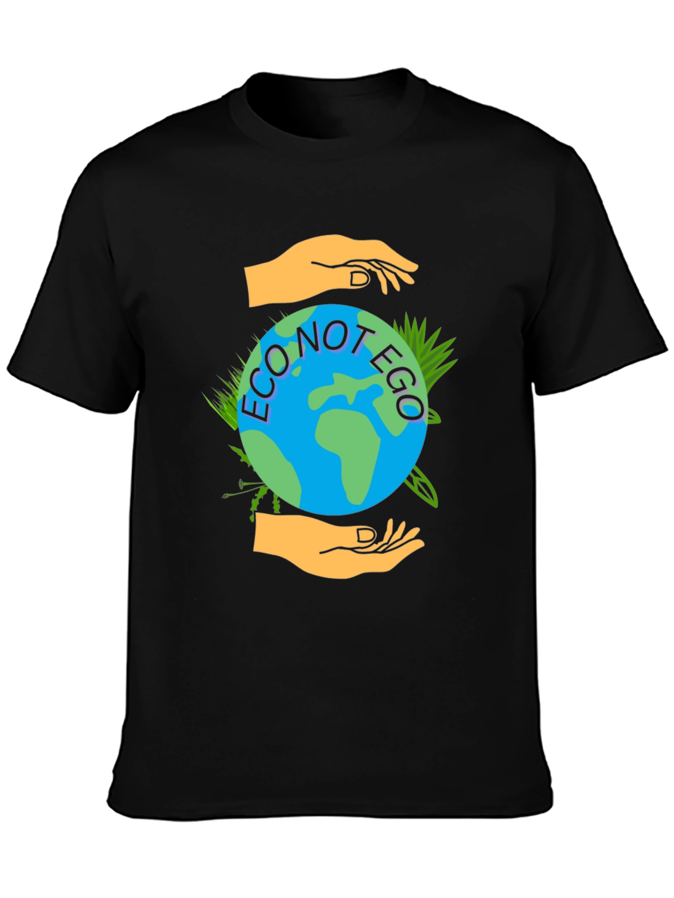 Eco Not Ego Graphic Tee - Earth Friendly Design