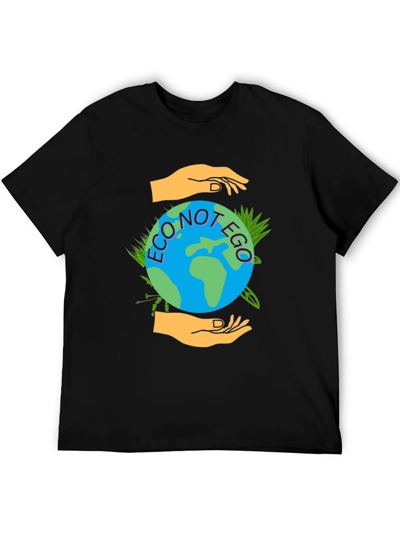 Eco Not Ego Graphic Tee - Earth Friendly Design