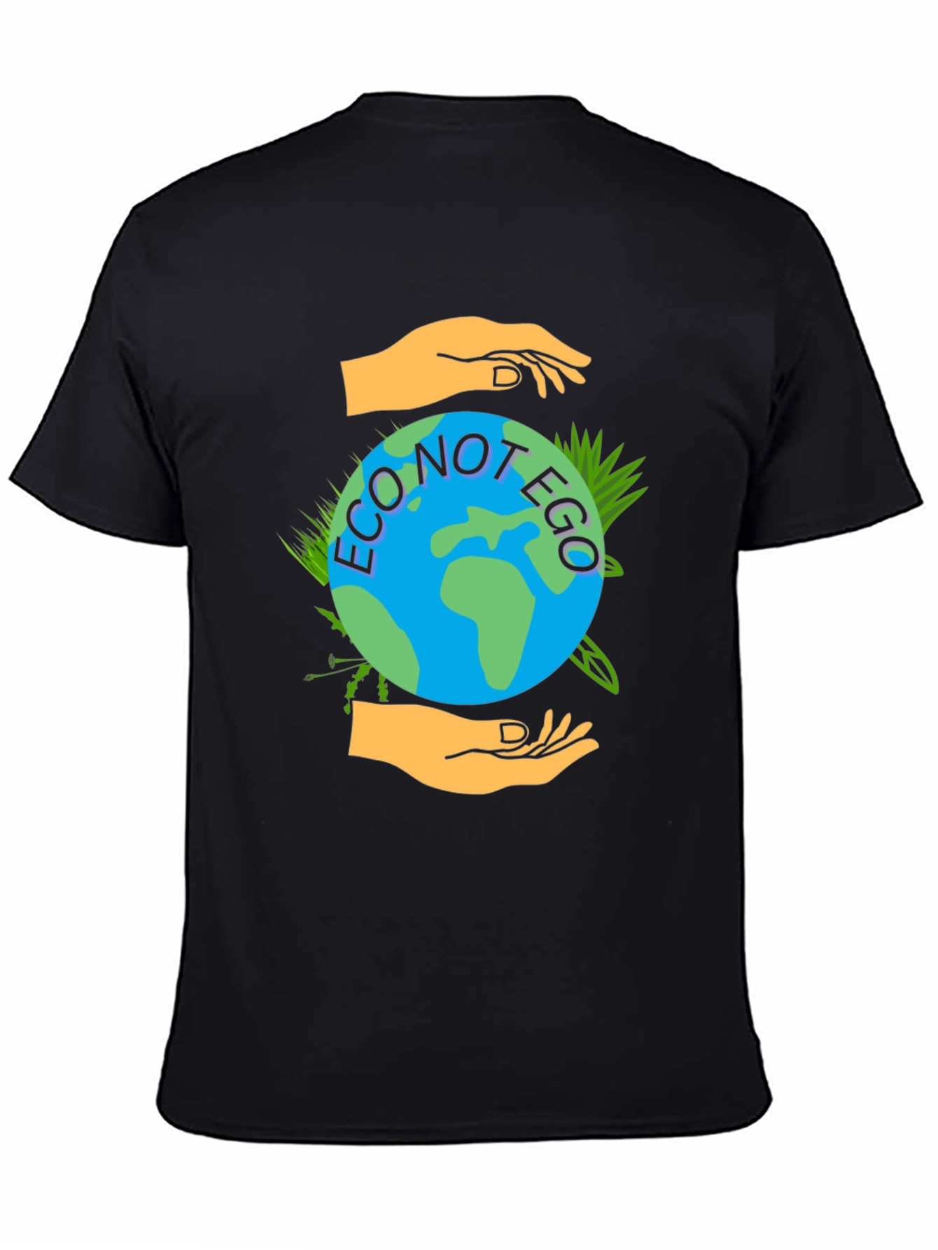 Eco Not Ego Graphic Tee - Earth Friendly Design