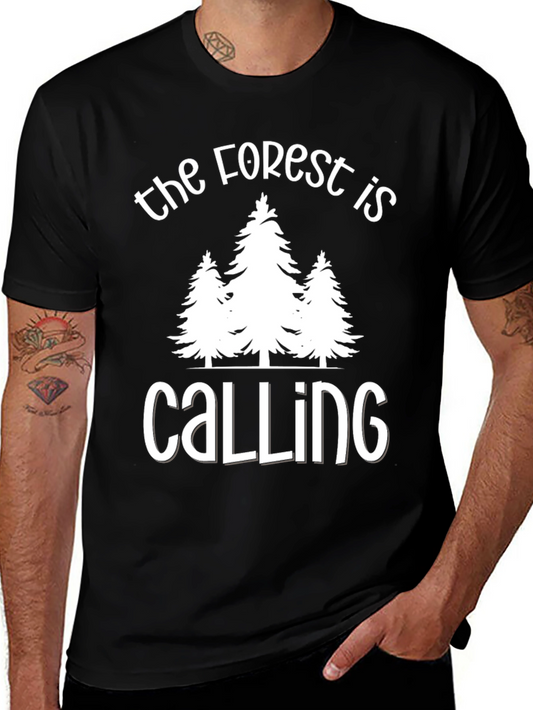 Forest Calling Graphic Tee - Nature Lover T-Shirt