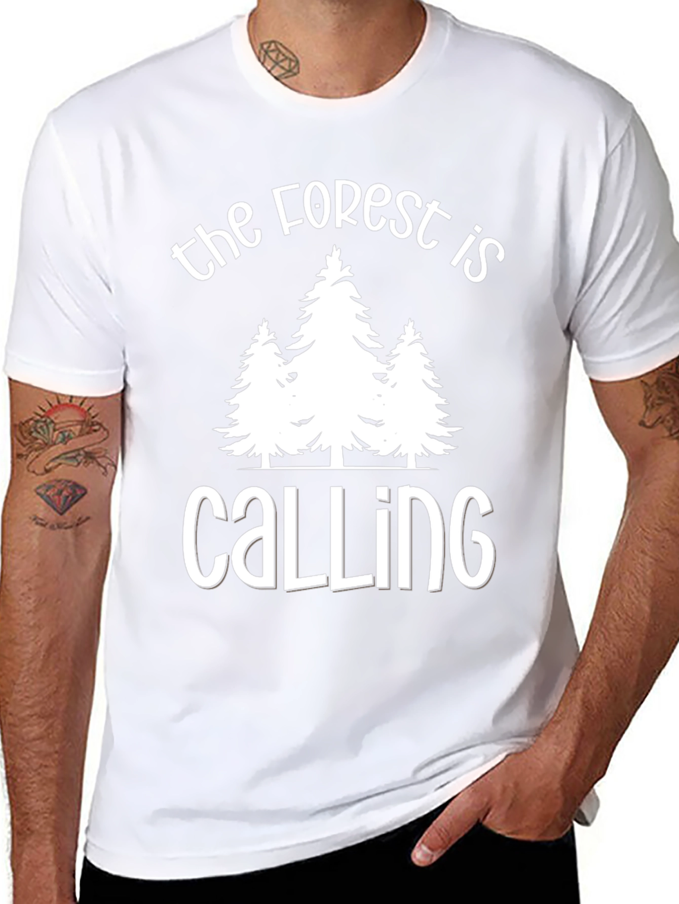 Forest Calling Graphic Tee - Nature Lover T-Shirt