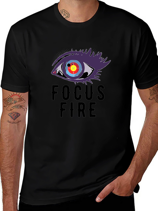 Focus Fire Graphic Tee - Eye Target Design