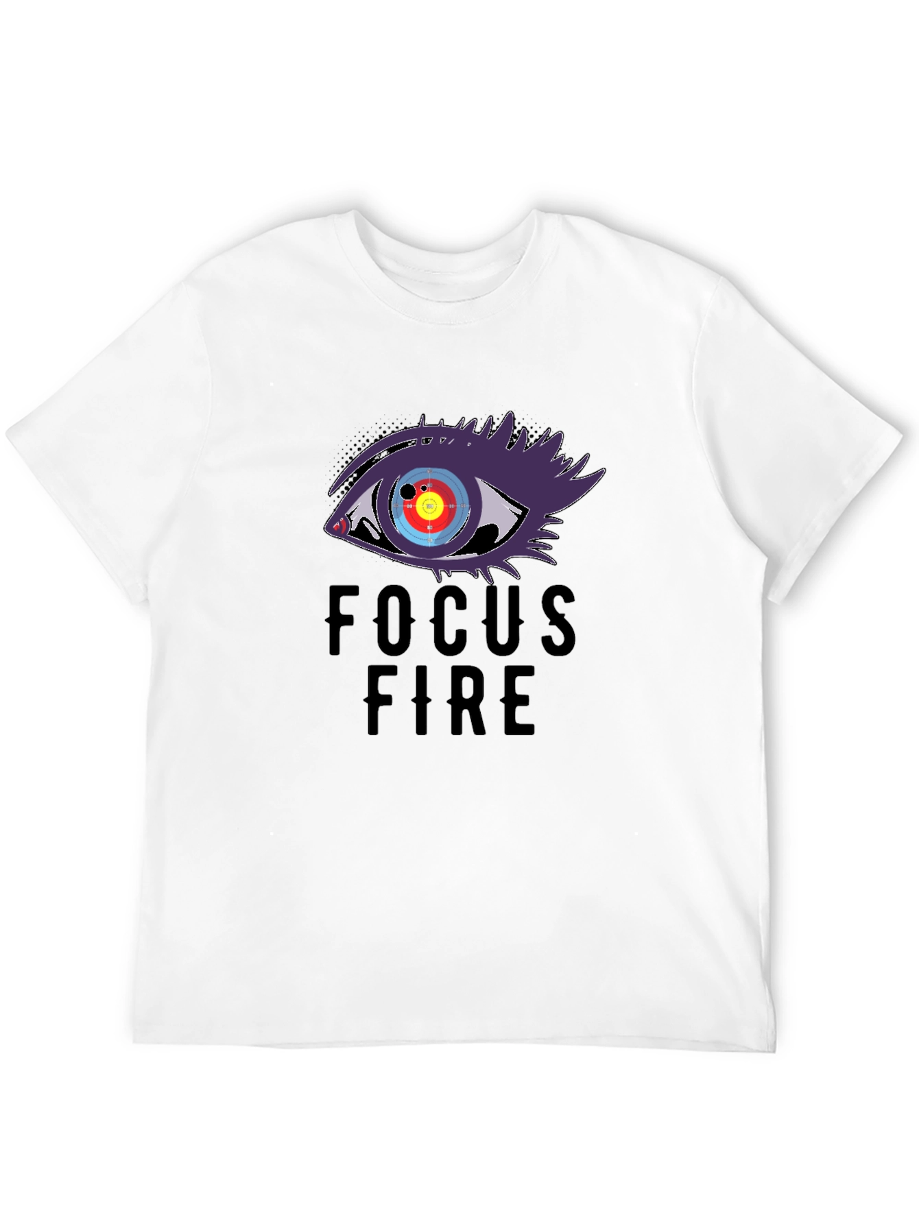 Focus Fire Graphic Tee - Eye Target Design