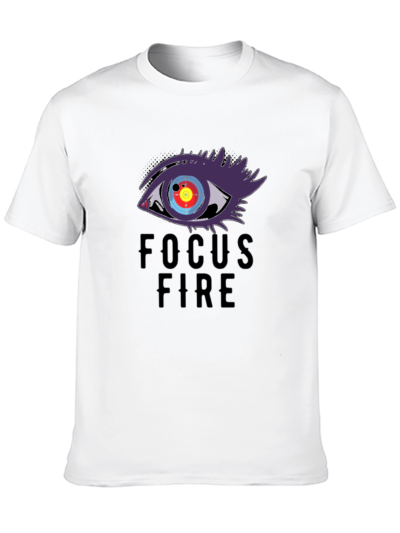 Focus Fire Graphic Tee - Eye Target Design