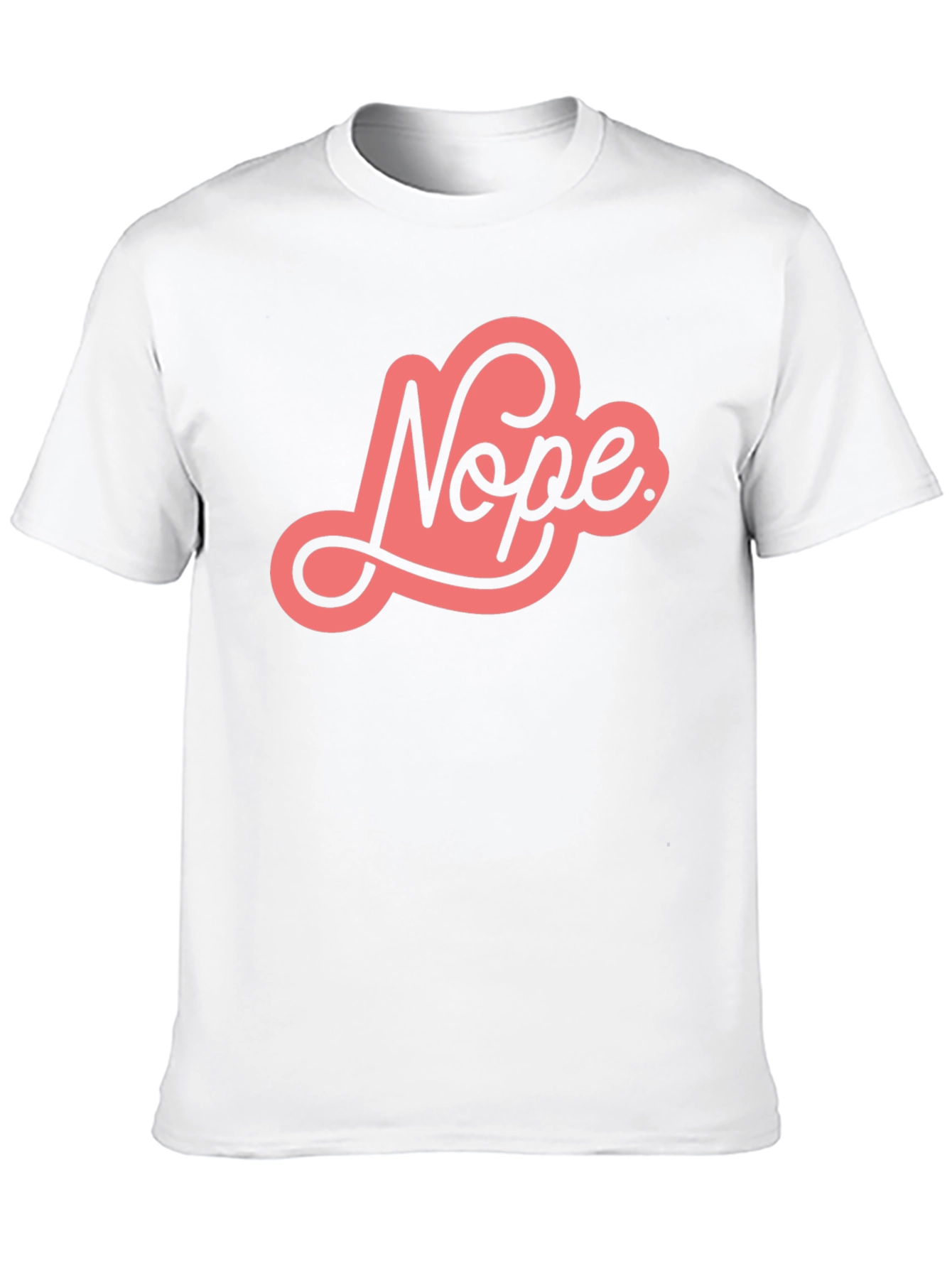 Nope Graphic Tee - Unisex Black Cotton T-Shirt
