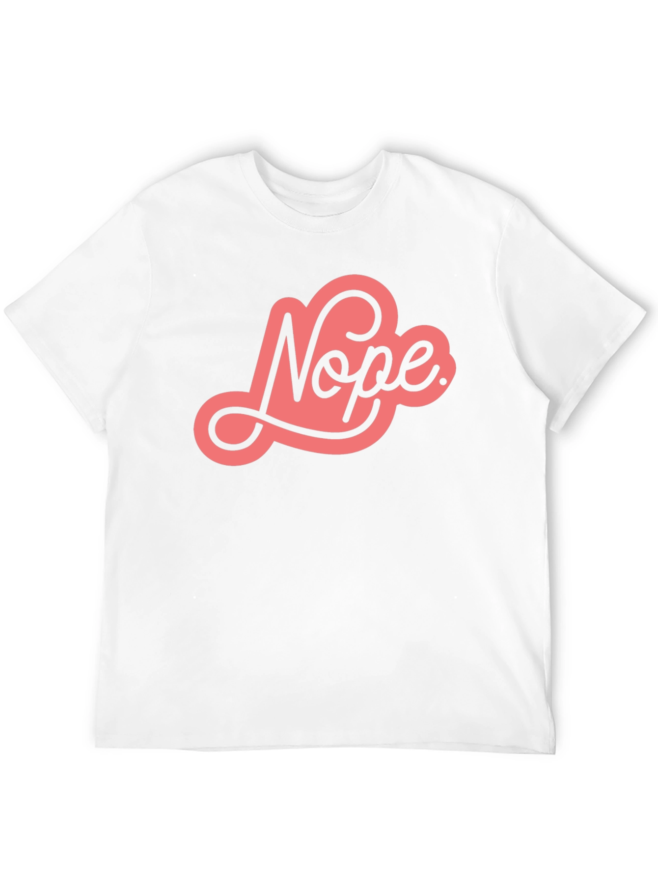 Nope Graphic Tee - Unisex Black Cotton T-Shirt