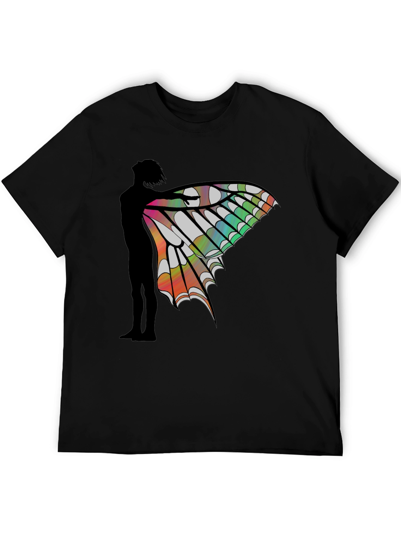 Butterfly Wing Silhouette Graphic Tee