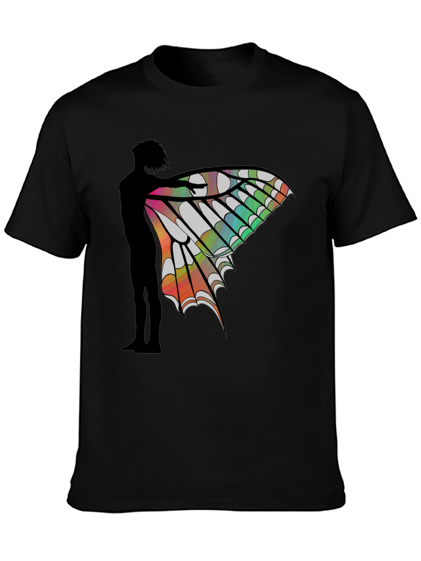 Butterfly Wing Silhouette Graphic Tee